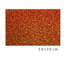 【送料無料】ホログラムシート スパークル(オレンジ)20cm×30cm(約A4サイズ)
