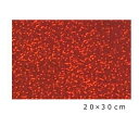 【送料無料】ホログラムシート スパークル(レッド)20cm×30cm(約A4サイズ)