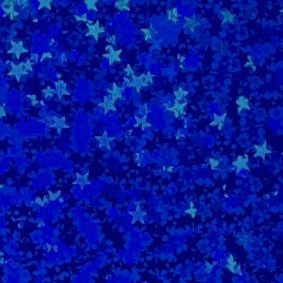 ホログラムシート リトルスター ブルー【ホログラムシール】