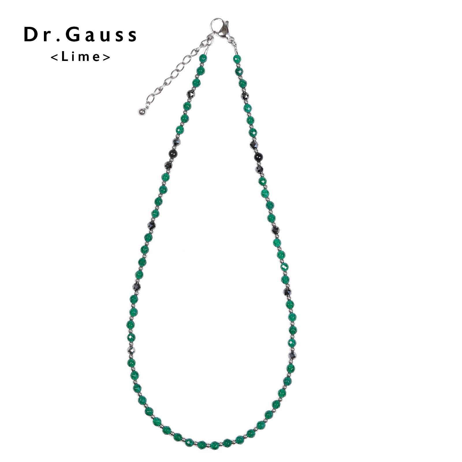 Dr.ガウス＜Lime／ライム＞ グリーンアゲート 管理医療機器 磁気ネックレス メンズ...
