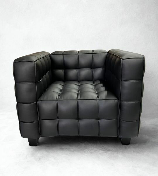 【在庫あり】ヨーゼフ・ホフマン(Josef Hoffmann) CUBUS 一人掛け PUレザー 高品質 リプロダクト デザイナーズ家具