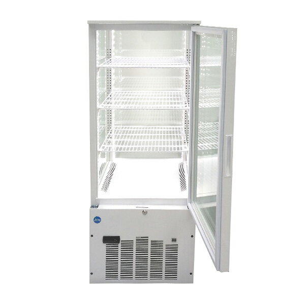 【送料無料】【新商品・未使用】130L (片面扉) 業務用 4面ガラス 冷蔵ショーケース 冷蔵庫 大容量タイプ　カギ2個付