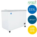 【新商品】【送料無料】【新品・未使用】業務用 冷凍ショーケース 223L  フラット扉 LED照明付 冷凍庫