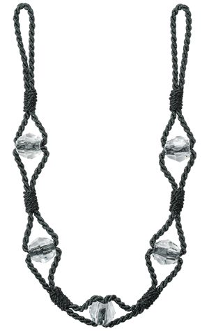 ヒモクリスタルタッセルチャコール