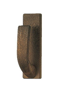 カーテンふさかけ　粘着タイプ　ジュア　ダークオーク　2個入り