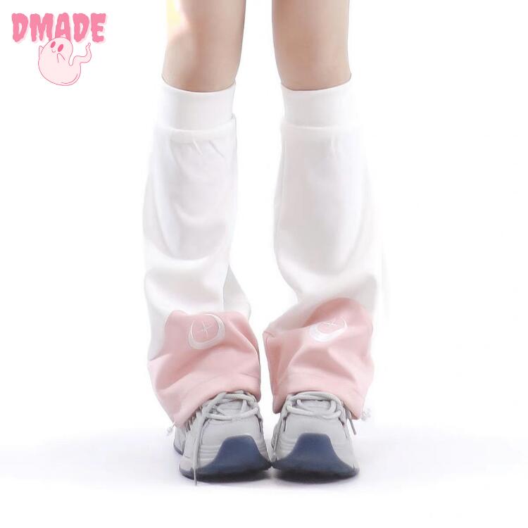 レッグウォーマー 天使 サイバー レッグウォーマー 袖カバー ブルー サブカル Y2K 甘い 女の子 カジュアル ストレッチ 靴下 ブーツカバー 女性 日常着 靴下 ステージ衣装 ダンス衣装 k-pop アイドル レディース 学生 演出服 発表会 ピンク ブラック