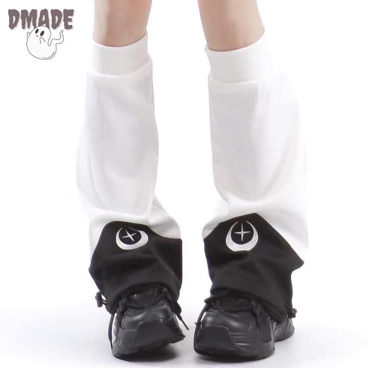 レッグウォーマー 天使 サイバー レッグウォーマー 袖カバー ブルー サブカル Y2K 甘い 女の子 カジュアル ストレッチ 靴下 ブーツカバー 女性 日常着 靴下 ステージ衣装 ダンス衣装 k-pop アイドル レディース 学生 演出服 発表会 ピンク ブラック