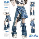 ダンス衣装 ショーツ ブルー 2点セット/3点セット チェック柄 デニム k-pop アイドル 衣装 ヒップホップ レッグウォーマー 韓国 ステージ ジャズ ヒップホップ 演出服 かわいい ダンス 服 衣装 発表会 レディース ガールズ ジュニア ストリート お出かけ 演出 練習