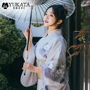 浴衣 着物 きれいめ 紫 3点セット 花柄 大人 レディース セット ゆかた 腰ひも おしゃれ デート 撮影用 プレゼント 写真 yukata 10代 20代 ...