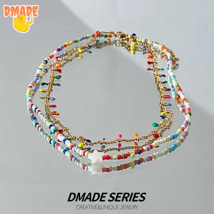 ネックレス Y2K カラフルな 韓国 ネックレス 可愛い ハロウィン ペンダント 飾り 手作り 可愛い レディース サブカルチャー ダーク パンク アクセサリー スタイリッシュ ガール ネックレス y2k【DMADE】