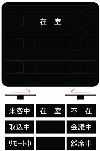 【第一ネーム】多項目状況表示 サインプレート ...の紹介画像3