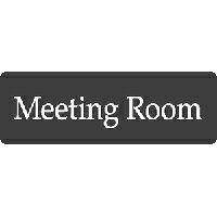 【第一ネーム】アクリル製　英文 会議室 サインプレート（両面テープ付き）