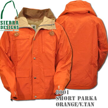 SIERRA DESIGNS シエラデザインズ SHORT PARKA ショートパーカー 8001 Orange/V.tan