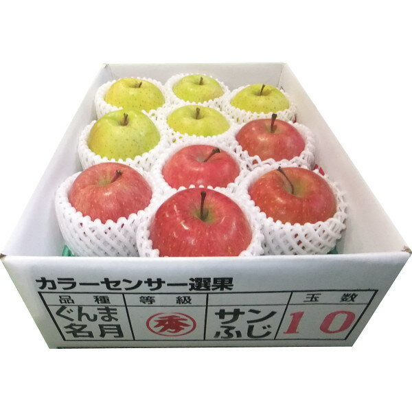 【お歳暮 お年賀】 青森県産 サンふじ・ぐんま名月(2.5kg) 食料品 産直農産 農産物