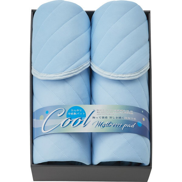 クール接触冷感 敷パット2枚セット CDS-373 寝装品 敷パッド・マットレス 敷パッド