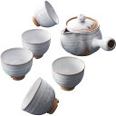 萩焼 白釉 茶器揃 05764 和陶器 和陶茶器 急須茶器