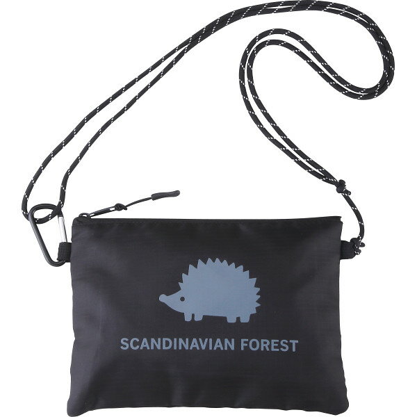 スカンジナビアンフォレスト ジップミニサコッシュ SN-B0001BK カバン バッグカジュアル