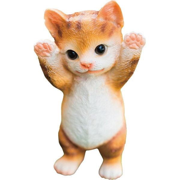 アニマルガーデンオーナメント 茶トラ EF-HO15C 台所・日用品・収納 DIY用品 園芸用品