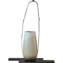 萩焼 花あそび姫 花入(花台付) 19511 和陶器 花瓶 和陶花瓶