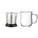 マックマー ドコデモ茶こし&耐熱マグペアセット ガラス製品 ガラスバラエティー 茶器