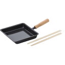 千歳 木柄玉子焼 ツール付 CS-039 鍋ケトルフライパン 鉄板調理器 鉄板玉子焼き