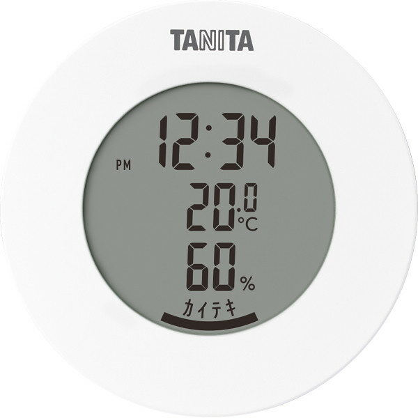 タニタ デジタル温湿度計 TT585WH 室内装飾品 温湿度計 卓上温湿度計