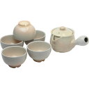 萩焼 姫土茶器揃(茶コシ付) 05724 和陶器 和陶茶器 急須茶器
