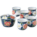 波佐見焼 濃山茶花 急須茶器揃 947677 和陶器 和陶茶器 急須茶器