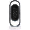 プラスモア 3Dセラミックヒーター&ファン リモコン付 MO-WA005-WH 電化製品 電化製品季節機器 ファンヒーター