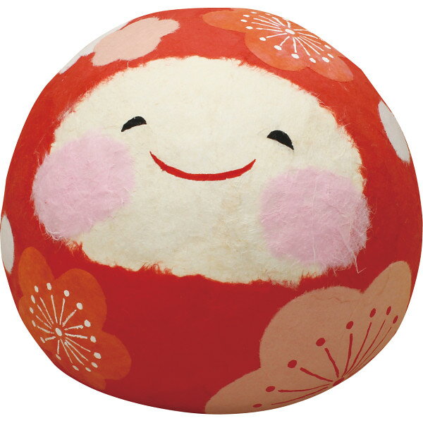 リュウコドウ ちぎり和紙花笑みだるま(大) 006-0910 室内装飾品 人形 布・紙人形