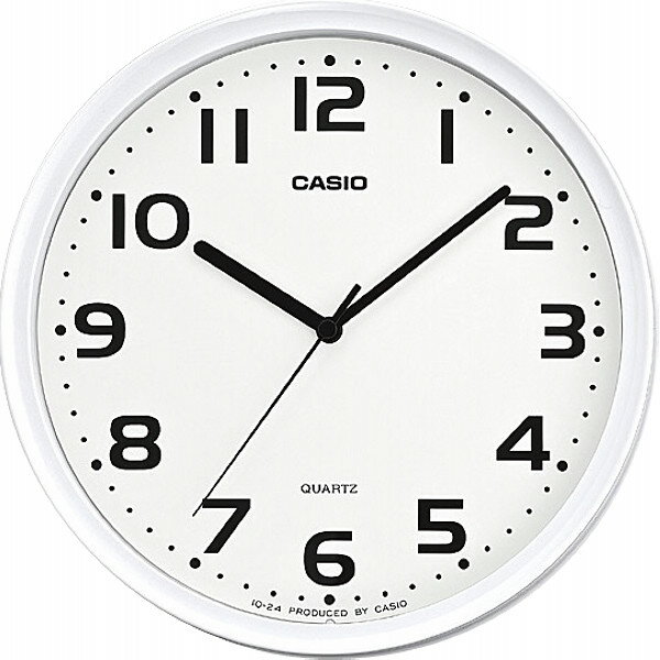 カシオ 掛け時計 CASIO(カシオ) インテリアクロック ホワイト アナログ モダン 掛時計 IQ-24-7JF