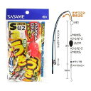 ささめ針(SASAME) うきうき堤防五目(リール竿用) W-661 S ハリス0.8号 メール便