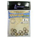 イシナダ釣工業(ISHINADA) S-53 スプリットリング テンバー加工 4号 メール便