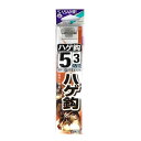 ささめ針(SASAME) ハゲ鈎 AA112 針5号-ハリス3号 白 メール便
