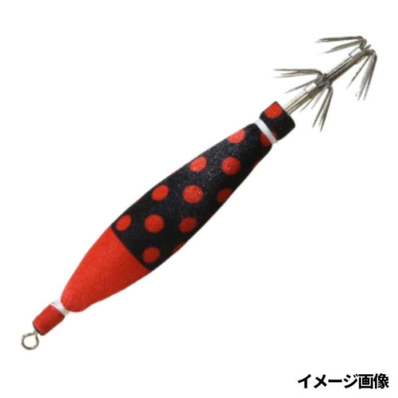Rakuten - 釣研(Tsuriken) イカスキッテ 3号 夜光 赤クロ水玉 メール便