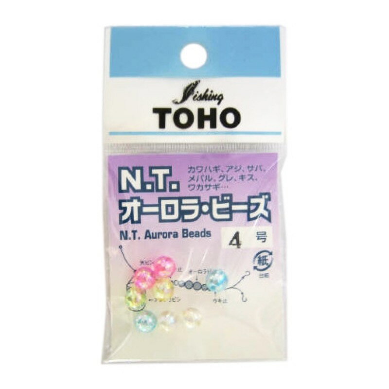 東邦産業(TOHO,inc.) オーロラビーズ 混色 4号 メール便