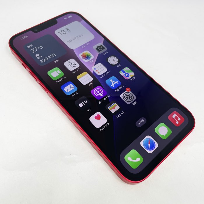 iPhone14 Plus 本体 SIMフリー 128GB 5G 衛星経由の緊急SOS デュアルカメラシステム デュアルSIM eSIM ガラスフィルム特典