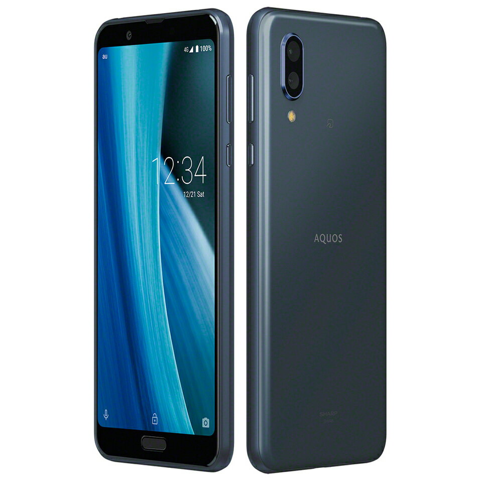 AQUOS sense3 plus SHV46 64GB 6GB 6.0 ̥Хåƥ꡼ ȥå ŵ ľ͢եӥåʡʡ au SIMå as3pbk-a86y7