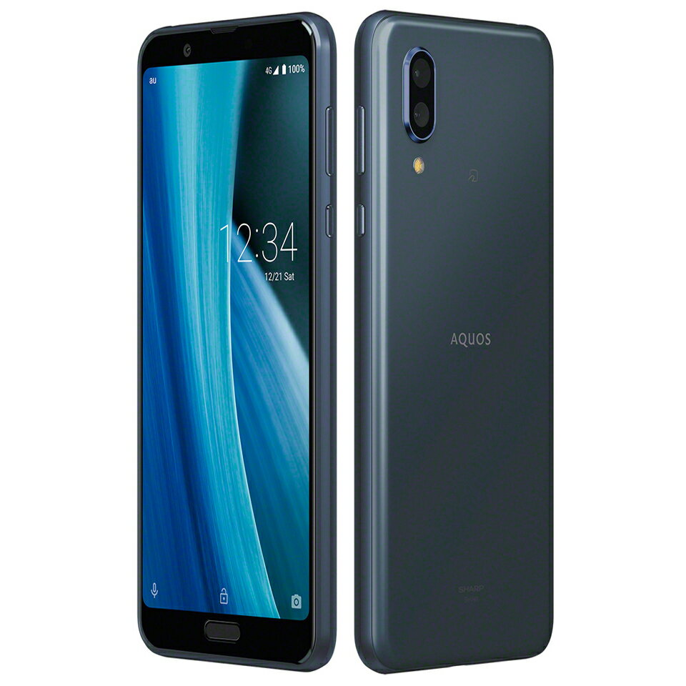 AQUOS sense3 plus SHV46 64GB メモリ6GB 6.0インチ 大容量バッテリー アウトレット 特典付 海外直輸入リファビッシュ品（整備済品） au版 SIMロック解除済 as3pbk-b88y7