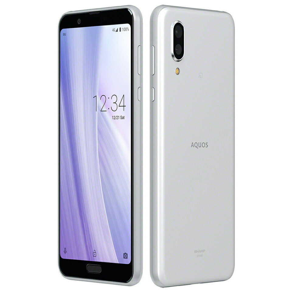 AQUOS sense3 plus SHV46 64GB メモリ6GB 6.0インチ 大容量バッテリー アウトレット 特典付 海外直輸入リファビッシュ品（整備済品） au版 SIMロック解除済 as3pwh-a87y7