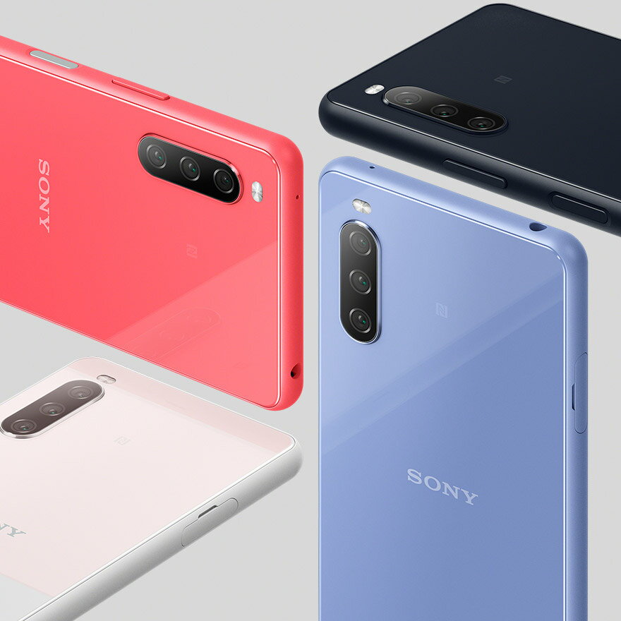 Xperia 10 III 5G ファイブジー SOG04 128GB 有機EL 4K撮影 ハイレゾ FMラジオ 大容量バッテリー 長寿命 特典付 au版 SIMロック解除済 ax103bl-a7y9