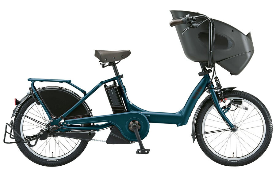 ビッケポーラーeBP0C40T.レトロブルー(ツヤ消し)bikkePOLRAe15.4Ahブリヂストン電動自転車3人乗り三人乗り20インチビッケ・ポーラ前子供乗せシート付き電動アシスト自転車子供乗せ電動自転車【防犯登録無料】