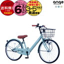【ダックプレゼント!】送料無料 ※一部地域 ジュニア向け 子供 自転車 ANGアンジー・ジュニア 20インチ 22インチ 24インチ 26インチ 女の子 男の子 サカイサイクル シングルギア 変速無し 軽量 人気 キッズ ジュニア用 LEDブロックダイナモライト プレゼント 防犯登録無料