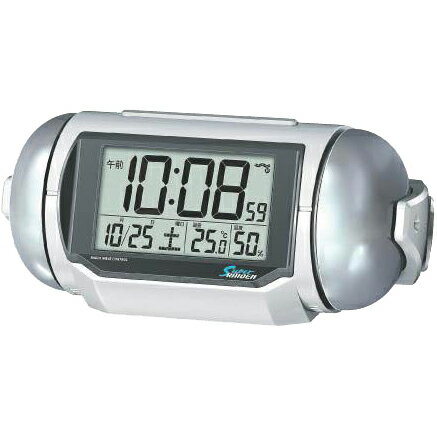 【4/25はエントリーで当店最大P5倍！】お取り寄せ SEIKO セイコー 大音量目ざまし時計 電波時計 Super RAIDEN スーパーライデン NR523W 白パール塗装 セイコー時計 めざまし時計 目ざまし時計 電波目覚し時計【北海道 沖縄 離島配送不可】【KK9N0D18P】