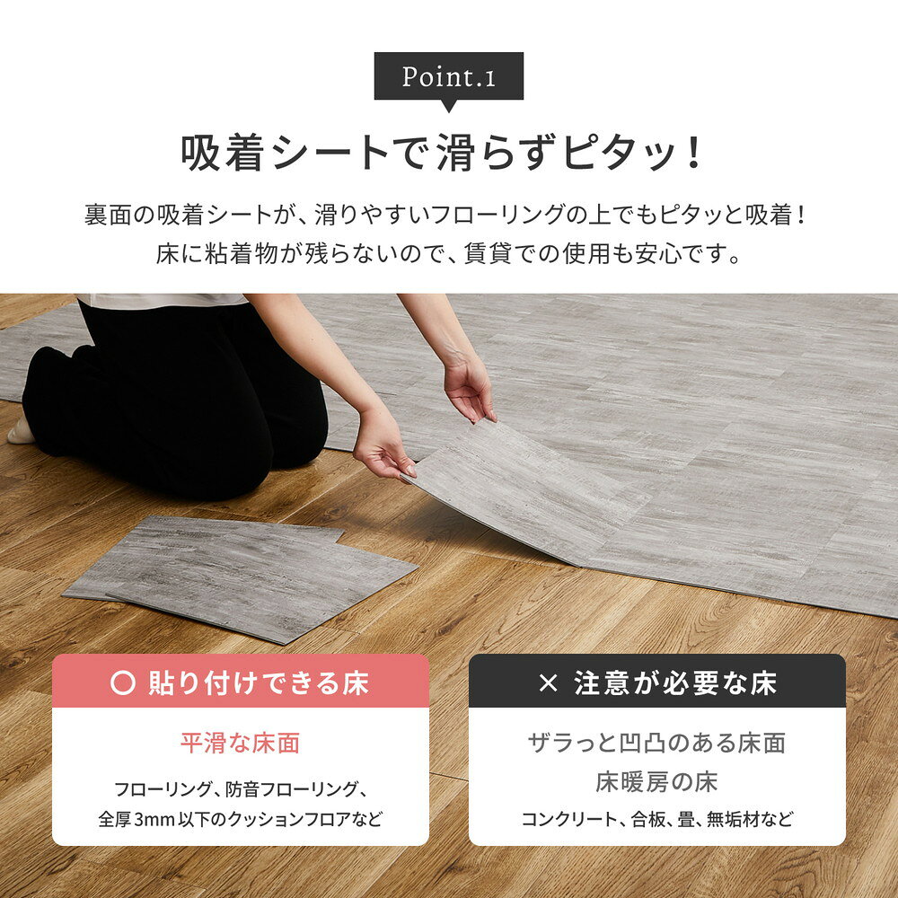 【3/1はエントリーでP4倍&最大2000円クーポン開催】【メーカー直送】【代引不可】【日時指定不可】【北海道・沖縄・離島不可】萩原 ストーン調フロアタイル ストーンホワイト 120枚組 81965702【KK9N0D18P】 [3]
