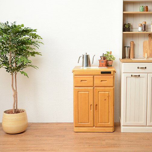 【12/1はエントリーでP4倍＆最大2000円クーポン開催】【メーカー直送】【代引不可】【日時指定不可】【北海道・沖縄・離島不可】萩原 キッチンカウンター ナチュラル 2口コンセント付 MUD-6520NA【KK9N0D18P】