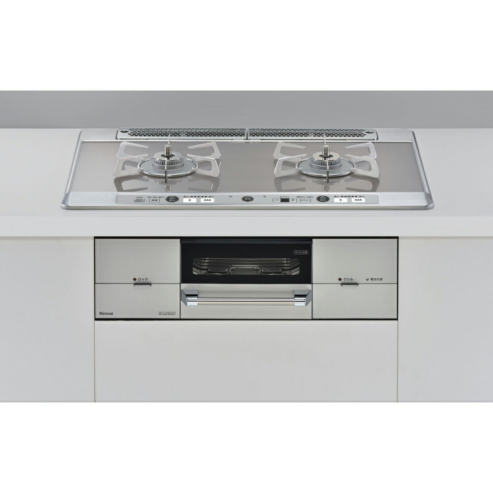 【12/1はエントリーでP4倍＆最大2000円クーポン開催】お取り寄せ 【時間指定不可】【離島配送不可】Rinnai リンナイ ユーディア エフ ビルトインガスコンロ 左強火力 都市ガス用 75cmタイプ ガラストップ RHS721W26S11RAVL-12A13A