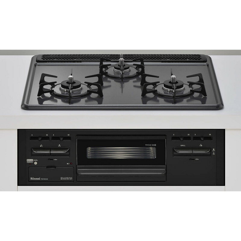 お取り寄せ 【時間指定不可】【離島配送不可】Rinnai リンナイ メタルトップシリーズ ビルトインガスコンロ 左右強火力 プロパンガス用 標準幅60cmタイプ RS31M5H2SABW-LP