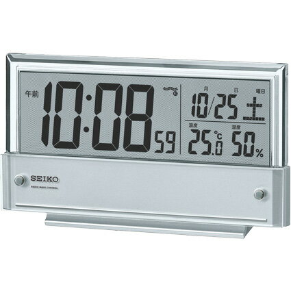 【4/25はエントリーで当店最大P5倍！】お取り寄せ SQ773S デジタル電波置時計 SEIKO セイコー 置き時計 電波時計 電波置き時計 電波置時計 おき時計 卓上時計 卓上電波時計 テーブルクロック デスククロック【KK9N0D18P】【北海道・沖縄・離島配送不可】