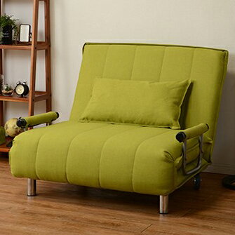【7/30購入金額に応じ最大ポイント9倍!要エントリ】【メーカー直送】【代引不可】【日時指定不可】【北海道・沖縄・離島不可】萩原 グラーテ ソファベッド グリーン GRAUTAGR【KK9N0D18P】 [2]
